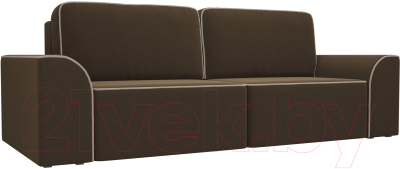 Диван Mebelico Вилсон 260 / 107227 (микровельвет, коричневый)