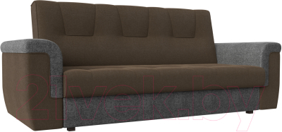 Диван Mio Tesoro Равенна 267 (рогожка, коричневый/серый)