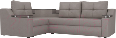 Диван угловой Mebelico Тесей 269 левый / 107633 (рогожка, бежевый)