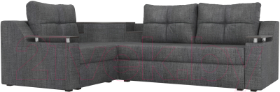 Диван угловой Mebelico Тесей 269 левый / 107639 (рогожка, серый)