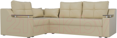 Диван угловой Лига Диванов Кронос 270 левый (экокожа бежевый)