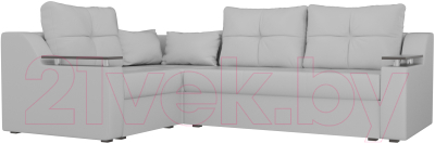 Диван угловой Лига Диванов Кронос 270 левый (экокожа белый)