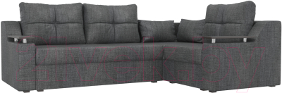 Диван угловой Лига Диванов Кронос 270 правый (рогожка серый)
