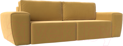 Диван Mebelico Беккер 273 / 108527 (микровельвет, желтый)