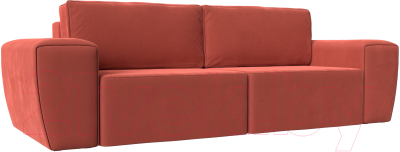 Диван Mebelico Беккер 273 / 108529 (микровельвет, коралловый)