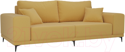 Диван Mebelico Льюес 275 / 108602 (микровельвет, желтый)