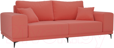 Диван Mebelico Льюес 275 / 108604 (микровельвет, коралловый)
