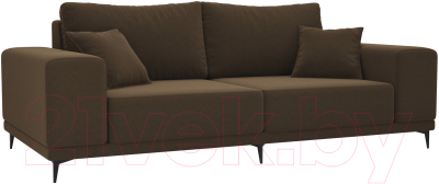 Диван Mebelico Льюес 275 / 108605 (микровельвет, коричневый)