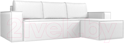 Диван угловой Mebelico Куба 277 правый / 108663 (экокожа, белый)