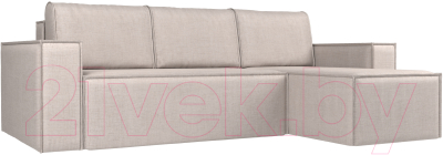 Диван угловой Mebelico Куба 277 правый / 108659 (рогожка, бежевый)