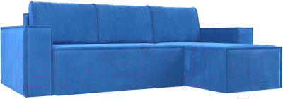 Диван угловой Mebelico Куба 277 правый / 108645 (велюр, голубой)