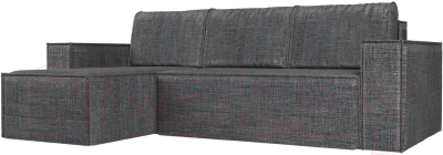 Диван угловой Mebelico Куба 277 левый / 108661 (рогожка, серый)