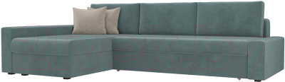 Диван угловой Mebelico Версаль 278 левый / 105813 (велюр, бирюзовый)