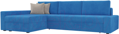 Диван угловой Mebelico Версаль 278 левый / 105818 (велюр, голубой)