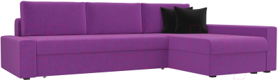 Диван угловой Mebelico Версаль 278 правый / 29474 (вельвет, фиолетовый)