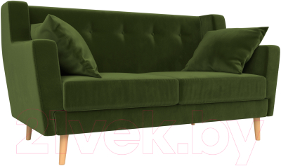Диван Mebelico Брайтон 281 2-х местная / 108924 (микровельвет, зеленый)
