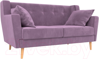 Диван Mebelico Брайтон 281 2-х местная / 108927 (микровельвет, сиреневый)