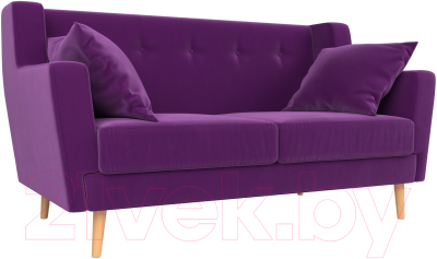 Диван Mebelico Брайтон 281 2-х местная / 108928 (микровельвет, фиолетовый)