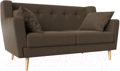 Диван Mebelico Брайтон 281 2-х местная / 108931 (рогожка, коричневый)
