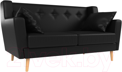 Диван Mebelico Брайтон 281 2-х местная / 108936 (экокожа, черный)