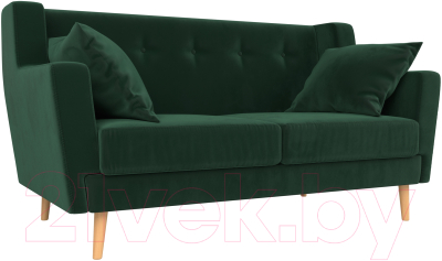 Диван Mebelico Брайтон 281 2-х местная / 108917 (велюр, зеленый)