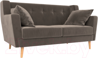 Диван Mebelico Брайтон 281 2-х местная / 108918 (велюр, коричневый)