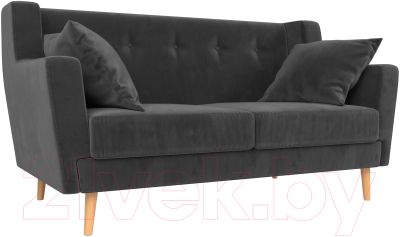 Диван Mebelico Брайтон 281 2-х местная / 108919 (велюр, серый)