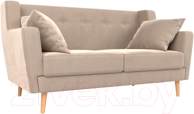 Диван Mebelico Брайтон 281 2-х местная / 108914 (велюр, бежевый)