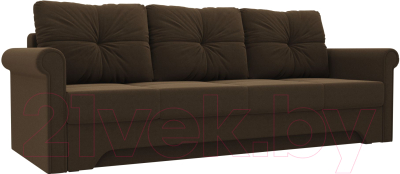 Диван Mebelico Европа / 28317 (микровельвет, коричневый)