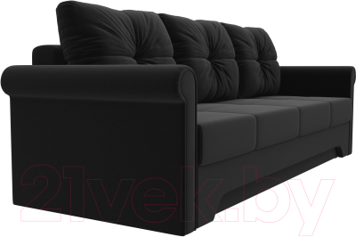 Диван Mebelico Европа / 28322 (микровельвет, черный)