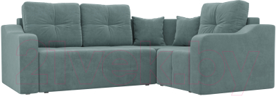 Диван угловой Mebelico Кембридж 288 правый / 108811 (велюр, бирюзовый)