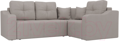 Диван угловой Mebelico Кембридж 288 правый / 108826 (рогожка, бежевый)