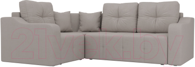 Диван угловой Mebelico Кембридж 288 левый / 108826 (рогожка, бежевый)