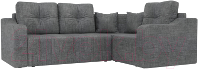 Диван угловой Mebelico Кембридж 288 правый / 108828 (рогожка, серый)