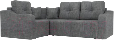 Диван угловой Mebelico Кембридж 288 левый / 108828 (рогожка, серый)