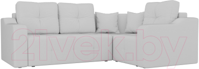 Диван угловой Mebelico Кембридж 288 правый / 108830 (экокожа, белый)