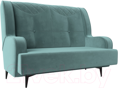 Диван Mebelico Неаполь 2-х местный (велюр бирюзовый)