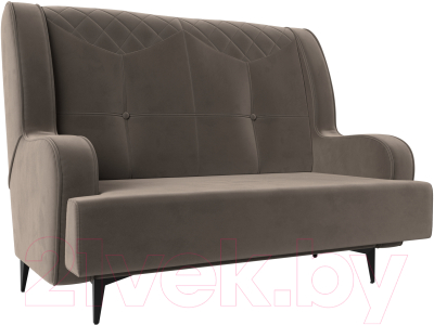 Диван Mebelico Неаполь 2-х местный (велюр коричневый)
