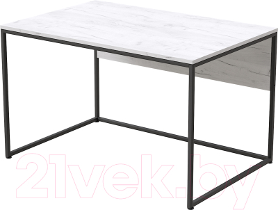 Письменный стол Millwood Лофт Бейрут ДТ-2 Л 120x80x74 (дуб белый Craft/металл черный)