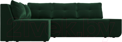 Диван угловой Mebelico Амадэус 300 левый / 109684 (велюр, зеленый)