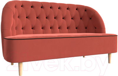 Диван Mebelico Амиса 303 / 109839 (микровельвет, коралловый)