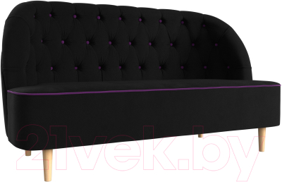 Диван Mebelico Амиса 303 / 109843 (микровельвет, черный)