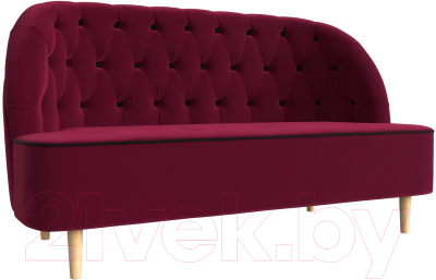 Диван Mebelico Амиса 303 / 109836 (микровельвет, бордовый)