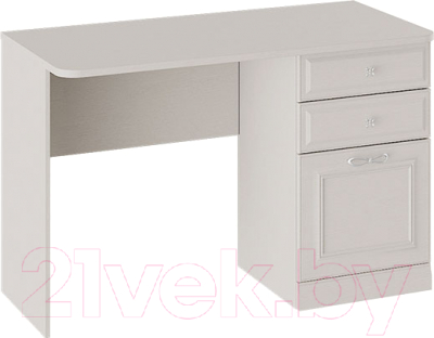 Письменный стол ТриЯ Сабрина СМ-307.15.002-01 с опорой (кашемир)