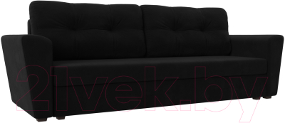 Диван Mebelico Амстердам Лайт 310 / 112442 (микровельвет черный)