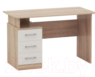 Письменный стол Империал Гарвард 3ящ 120 (дуб сонома/белый)