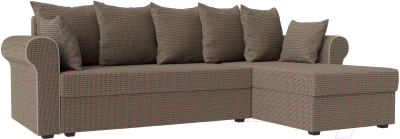 Диван угловой Mebelico Рейн 316 правый / 112591 (рогожка корфу 03/кант бежевый)