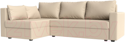 Диван угловой Mebelico Мансберг 317 левый / 112543 (экокожа, бежевый)