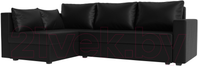 Диван угловой Mebelico Мансберг 317 левый / 112545 (экокожа, черный)