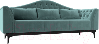 Диван Mebelico Флорида 318 / 112334 (велюр, бирюзовый)